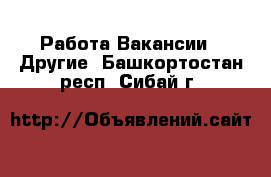 Работа Вакансии - Другие. Башкортостан респ.,Сибай г.